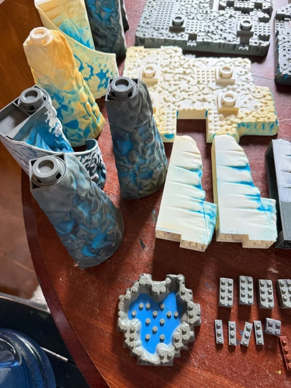Mega Bloks Fire and Ice Dragons 9858 Replacement Parts NOT Complete READ